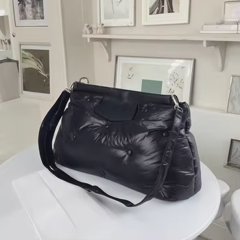 Nová štýlová páperová cross body taška mäkká a ľahká s veľkou kapacitou